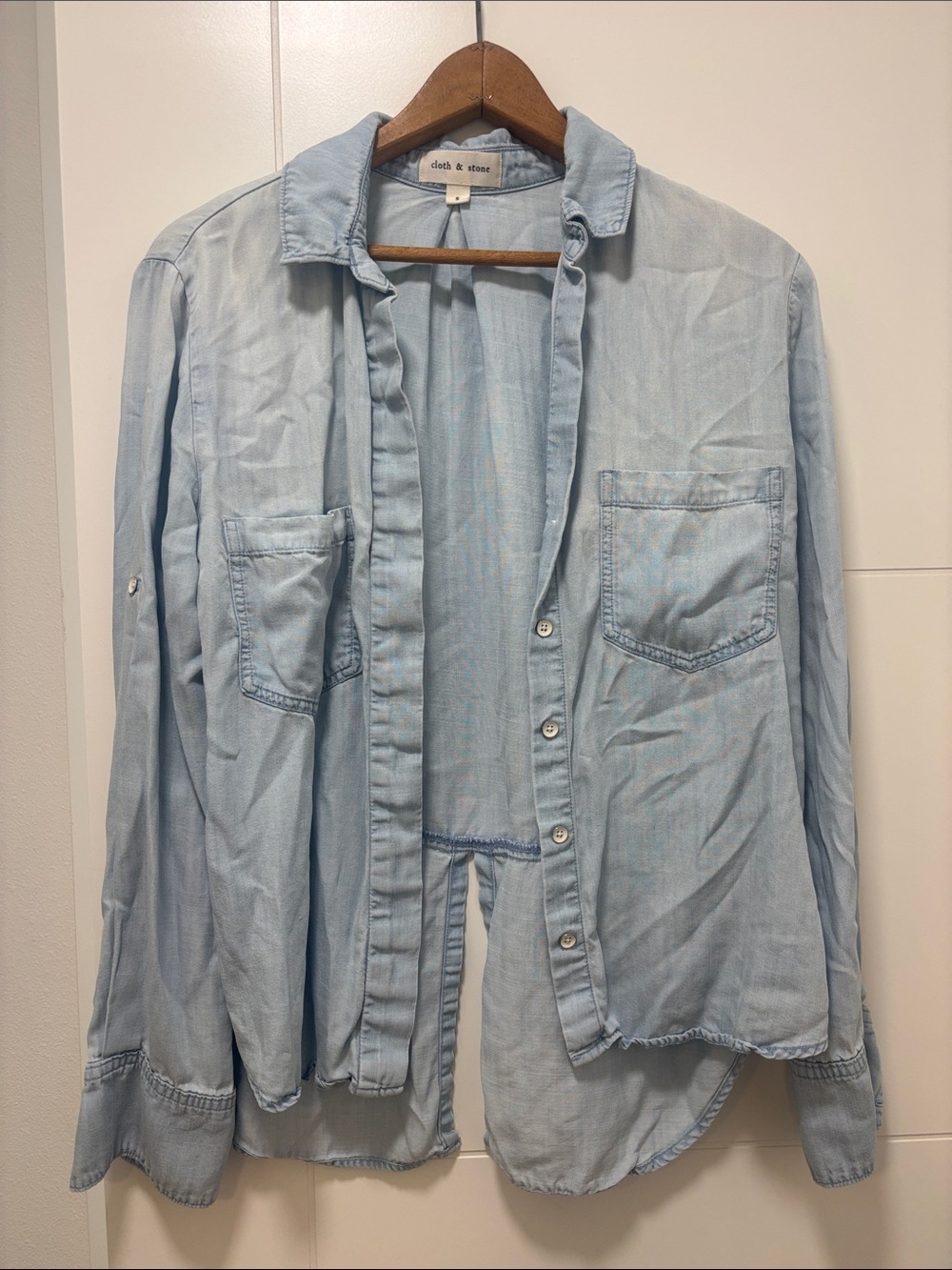 cloth & stone Light Blue Denim Shirt